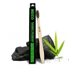 Compostable Bamboo Toothbrush with Ultra-Soft Charcoal Active Bristle Pack of 1