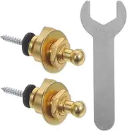 UPKOCH Guitar Strap Buttons Set of 2 Metal Locks for Acoustic/electric Guitars Anti-slip Design