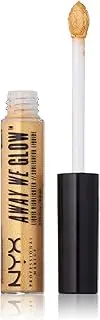 NYX Professional Makeup Away We Glow Liquid Highlighter, Golden Hour, 0.22 Fluid Ounce