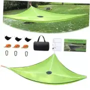 Triangle Hammock for Outside, Portable Camping Hammock with Straps and Storage