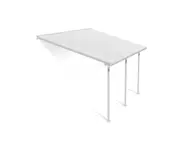 CANOPIA - Feria 3m x 4.25m Patio Cover - White Aluminium Frame With White Polycarbonate