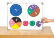 Jumbo Printed Magnetic Foam Fraction Circles Learning Can Be Fun