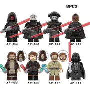Creative Star Wars Figure Doll Assembled Building Block Man Doll Model Kids Gift Set Of 8
