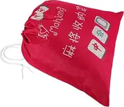 Mahjong Storage Bag Mahjong Holder Mahjong Carrying Case Mahjong Empty Bag Makeup Bag Portable Mahjong Case Mahjong Bags for Women Large Drawstring Bags Rosy Canvas