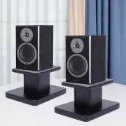 2PCS Studio Monitor Stands Desktop Speaker Holders Computer Stands Black Walnut