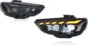 Car Headlights Compatible For Audi A3 Headlight 2013-2016 LED Car Lamps Upgraded To RS Style Headlights Plug And Play(For Orignal Xenon)