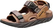 [CAMEL CROWN] Hiking Sandals for Men with Adjustable Strap Man Walking Sandal Arch Support Sports Sandals Breathable Mesh Beach Sandal