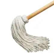 Boardwalk Deck Mop w/51 in. Wooden Handle, 12 oz. Rayon Fiber Head, 6/Pack