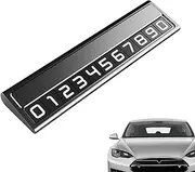 Temporary Car Parking Card, Car Dashboard Telephone Number Plate, Dashboard Auto Temporary Stop Sign, Temporary Parking Number Plate Stop Sign