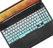 ASUS TUF Gaming Keyboard Skin - Laptop Cover for A15, A17, F17 - Gradual Mint