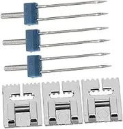 Homoyoyo Sewing Machine Twin Needles Set 2mm-4mm Stretch Needles Automatic Threader DIY Iron Crafts Sewing Supplies