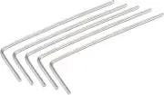 uxcell 0.9mm Hex Key Wrench, L Shaped CR-V Repairing Tool 5 Pcs