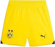 PUMA Children's Football Shorts Borussia Dortmund 23-24 Away Cyber Yellow-puma Black 164
