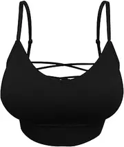 [Generic] Sports Bra Girls New Back Strap Short Bottom Bra Top Women Bra