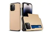 For iPhone 15 Pro Case, Card Slot Shielding Cover, Gold
