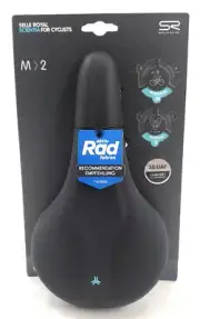 Selle Royal Scientia Gel Moderate Bicycle Saddle - Steel, Black, Medium