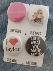 Taylor Swift Badge/Button/Pin Set, Birthday, Fun Gifts