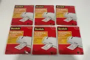 6 PACKS - 3M Scotch Thermal Laminating Pouches 3 X 5; 20 Per Pack (120 Total)