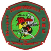Crawfordsville Fire Department Station 1 Patch Indiana IN