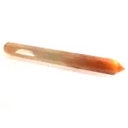 Rutilated Quartz Gemstone Crystal Polished Massage Wand (EA8469) Healing Reiki