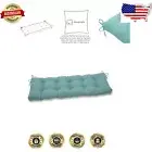 Recycled Polyester 18"x56" Tufted Sofa Cushion - Ideal for Indoor/Outdoor Spaces