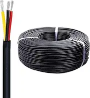 3-core Electrical Wire 26/28/30 Gauge Wire Home Appliances Electronic Wire and Internal Wiring 30AWG/28AWG/26AWG Highly Flexible PVC Sheath 3FT/6FT/10FT for Electronic Equipment(6FT(2M),28awg-3c)
