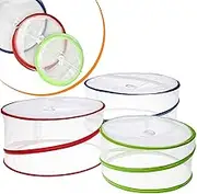 3 Pcs Collapsible Pop Up Food Covers Outdoor Picnic Protectors Kitchen Insect Food Covers