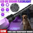 Ultraviolet UV Light Blacklight 365nm/395nm 3LED Flashlight Professional Torch