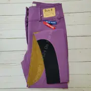 Tailored Sportsman Ladies Vintage Trophy Hunter Sock Bottom Breeches Violet/Tan