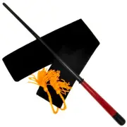 15" Matriarch Hand Turned Mahoe Wood Magic Wand Witch Wizard w/ Free Velvet Bag