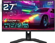 GIGABYTE M27Q 27" QHD Gaming Monitor - 2560 x 1440, 170Hz, 0.5ms, 350 cd/m², FreeSync Premium, Display HDR400, HDMI 2.1, Displayport 1.4