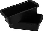 Cabilock Bread Loaf Pan Cakes Baking Molds 2pcs Non-Stick Stainless Steel Rectangle Trays French Bread Pan