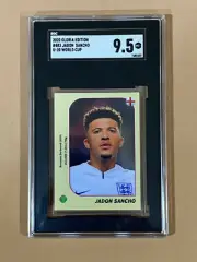 2020 Jadon Sancho Rookie Sticker Gloria Edition WC Under 20 SGC 9.5 no PSA BGS