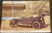 Stone Mountain, GA Vintage Postcard - Antique Hanson Touring Car at Park