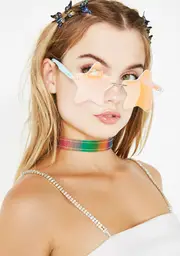 [Funk Plus] Prisma Glam Rainbow Choker