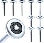 10 Pack 9" Stem Steel Commercial Grade Garage Door Rollers for 2" Track, Quiet/Durable and High Load, Use Precision Bearings with 10 Balls.
