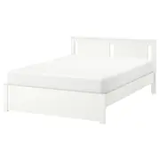SONGESAND bed frame, white/Lönset, Double