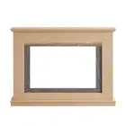 Opal Electric Fireplace Heater Natural Oak Mantel