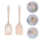 2Pcs Wok Tool Set Safe Wok Spatula Stainless Steel Food Wok Pot