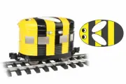 Bachmann / Aristocraft Eggliner 96282 BUMBLE BEE With LED Light, Egg Liner Train