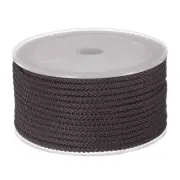 Nylon Beading Thread Cord 3mm Braided Nylon String 10M/33 Feet, Coffee