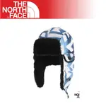 【THE NORTH FACE 刷毛保暖飛行帽《宇宙藍印花》】A6W5/賞雪/滑雪/登山/戶外/保暖護耳帽/悠遊山水