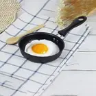 Efficient Mini Cast Iron Frying Pan for For eggs and Stir Fry Black Color