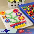 Kids Creative Children Puzzle Pegs Board 296 Educational Learning Toys DIY Gift