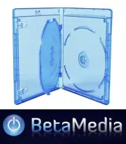 100 x Blu Ray Triple 14mm Quality Cover Cases with logo - Holds 3 Bluray Discs