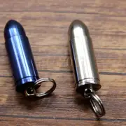 EDC Titanium Bullet- Shape Pendant Small Waterproof Case Medicine Pill Box