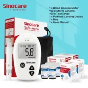 Sinocare ACCU Glucometer Glucose Meter with 100 Test Strips & 100 Lancets