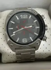 Diesel Men's Overflow Analog Display Analog Quartz Silver Watch DZ4298