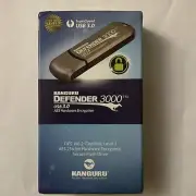*New* Kanguru Defender 3000 128GB USB 3.0 Encrypted Flash Drive KDF3000-128G