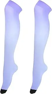 [Joitme] Pink Color Blur Gradient Thigh High Stockings for Women, Soft and Lightweight, Long Socks for Women Knee High, Pink Color Blur Gradient